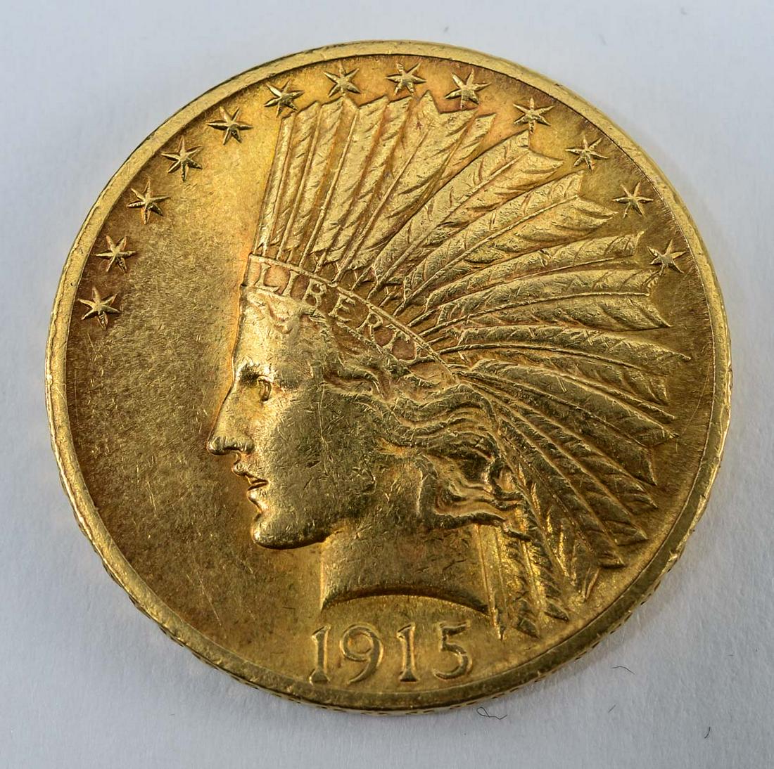 1915 $10 Gold Indian (1 of 2)