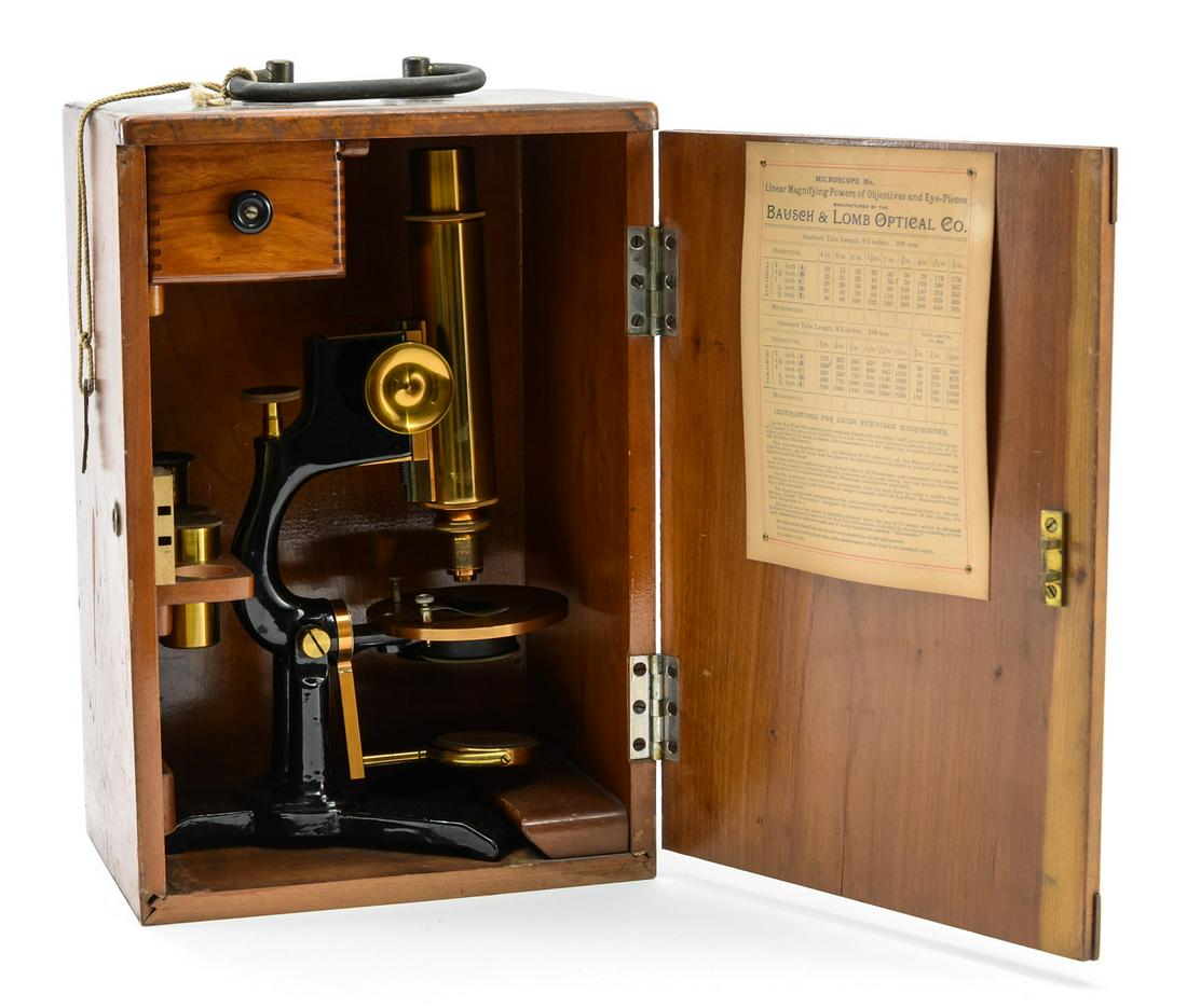 Antique Bausch & Lomb Brass Microscope (1 of 7)