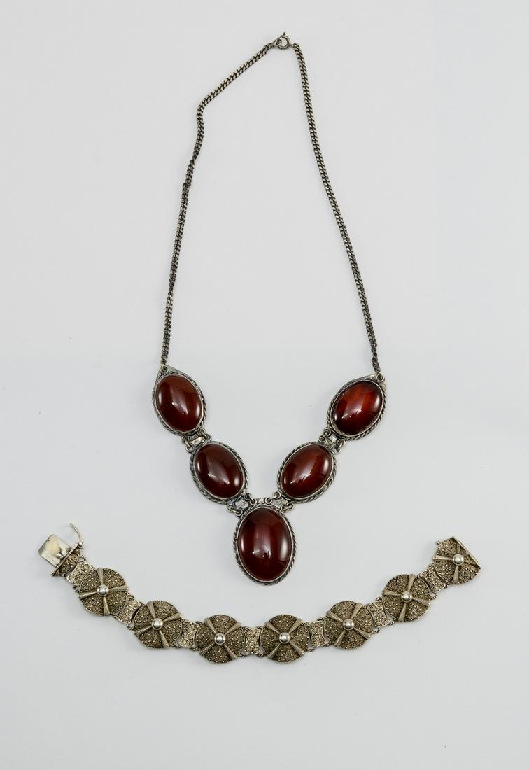 Sterling Silver necklace and Bracelet (1 of 6)