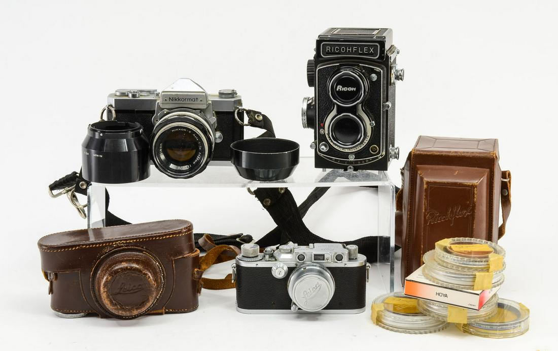 Three Estate Film Cameras: Leica Etc. (1 of 10)