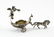 2 Victorian Figural Silver Plate Open Salts - 3