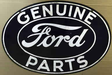 Original Ford Genuine parts double sided sign, 24