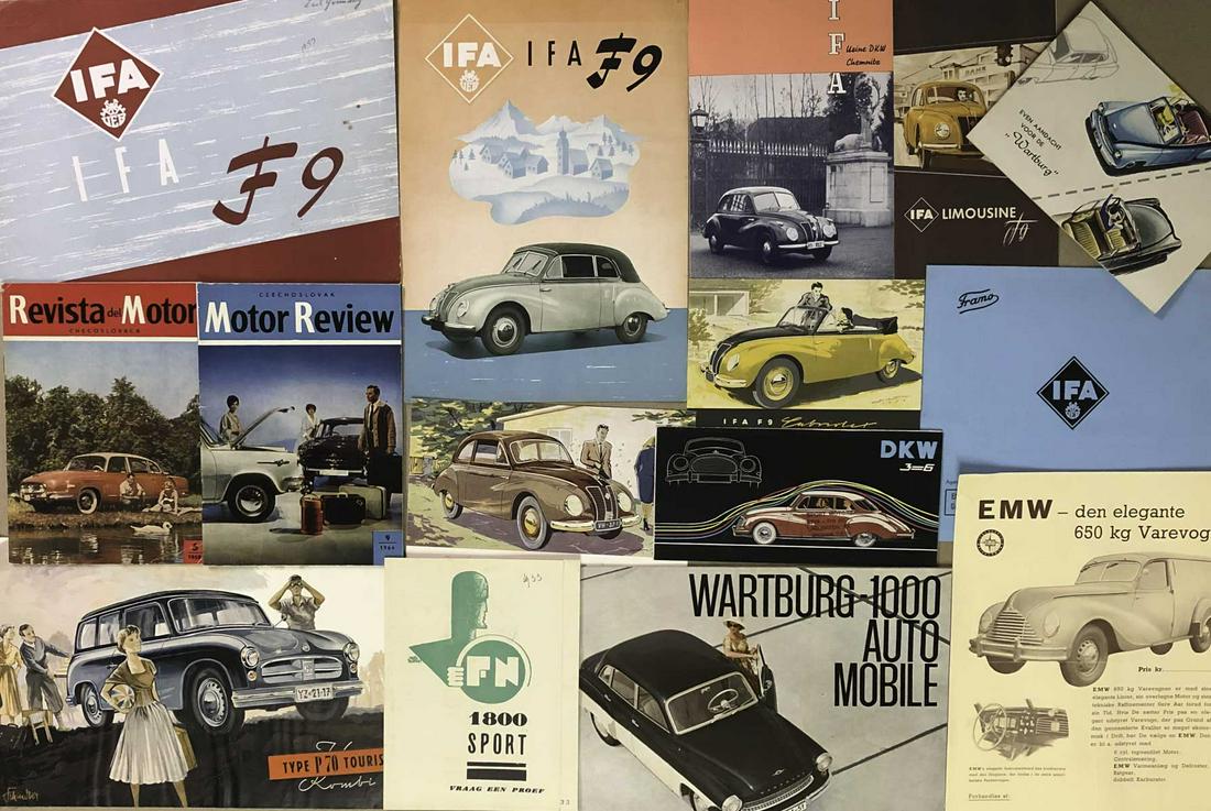 Eastern Euro brochures - IFA, DKW, Wartburg, Tatra (1 of 2)