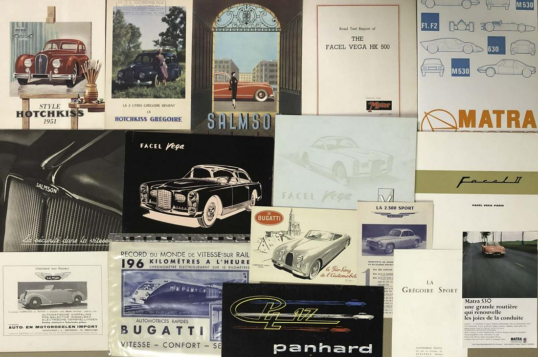 1950’s-1960’s French car brochures (1 of 2)