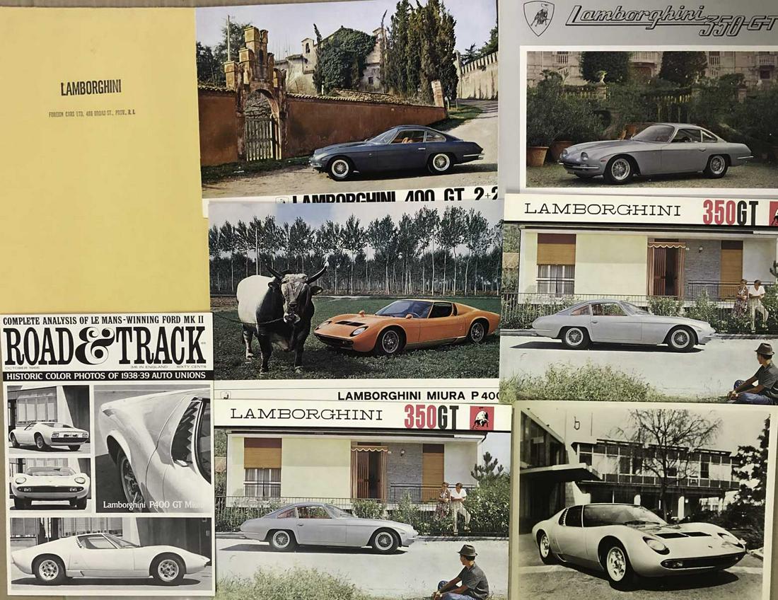 1960s.Lamborghini - five brochures and one photo (1 of 1)