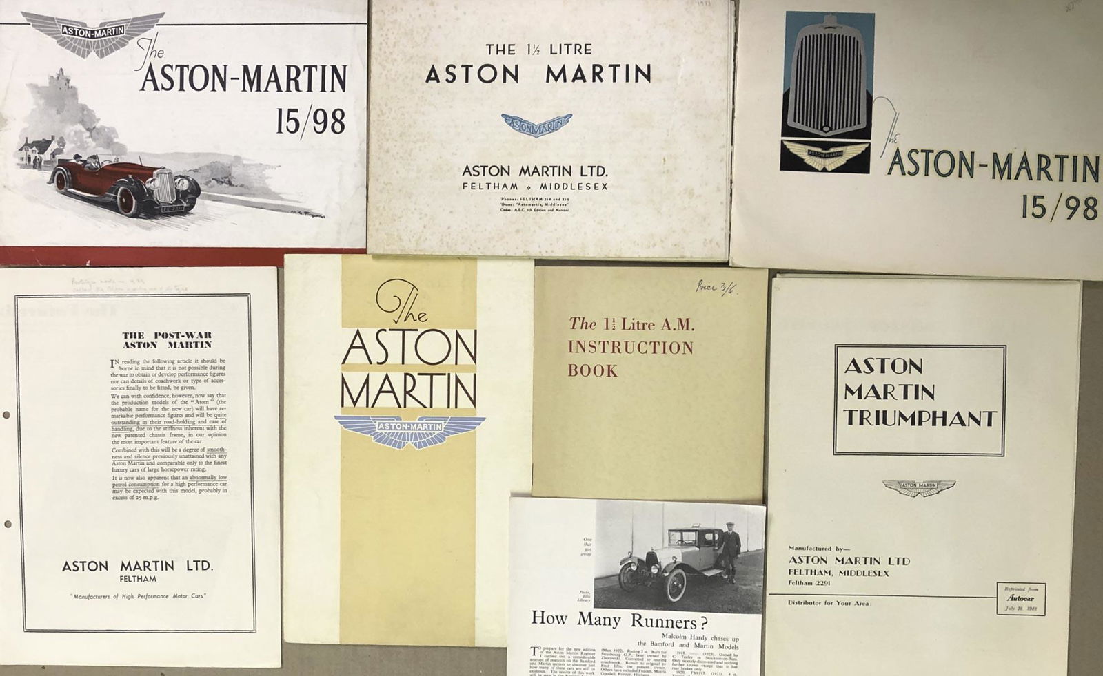Aston Martin prewar brochures (1 of 2)