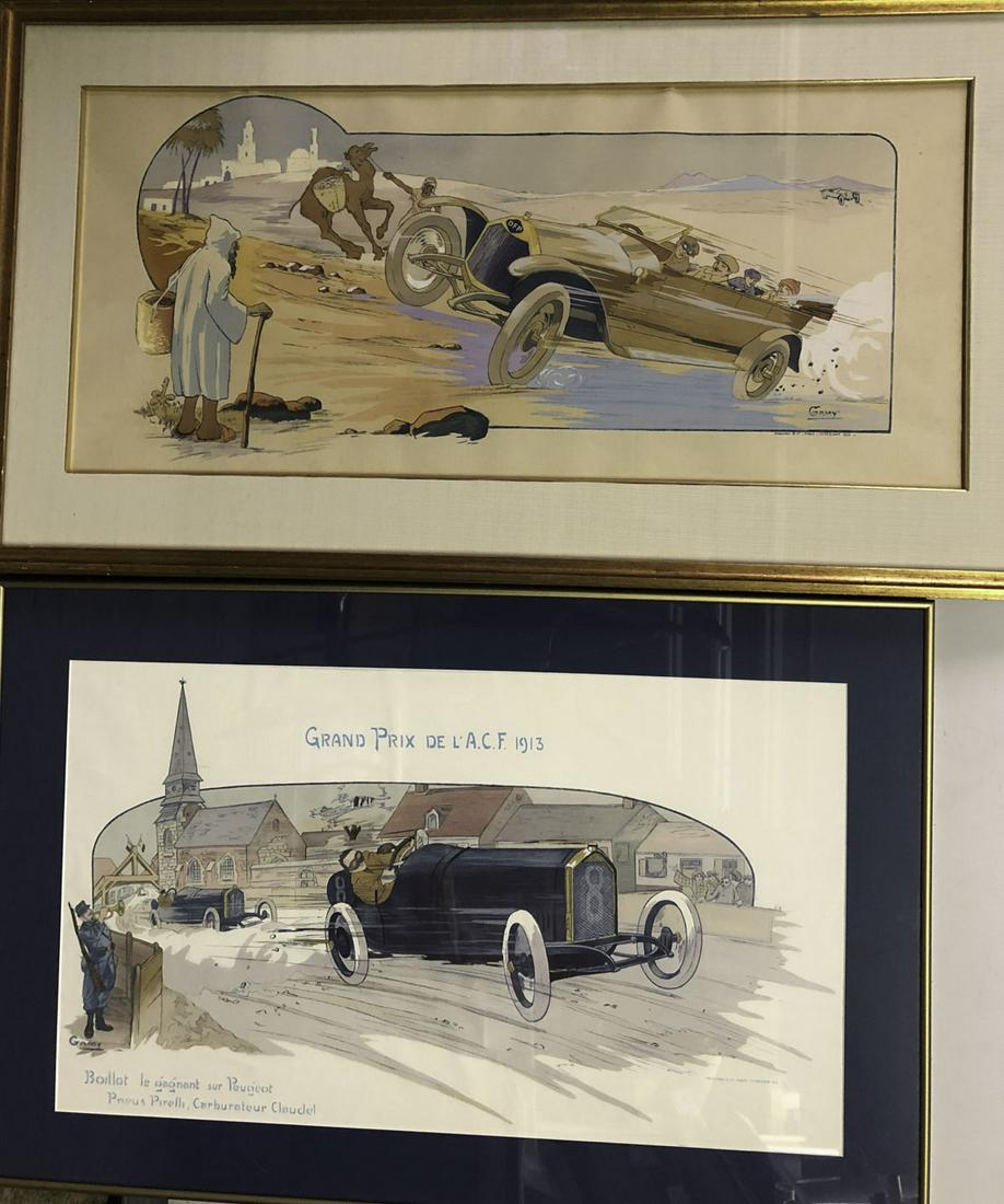 Two early French prints - one original period, one (1 of 2)