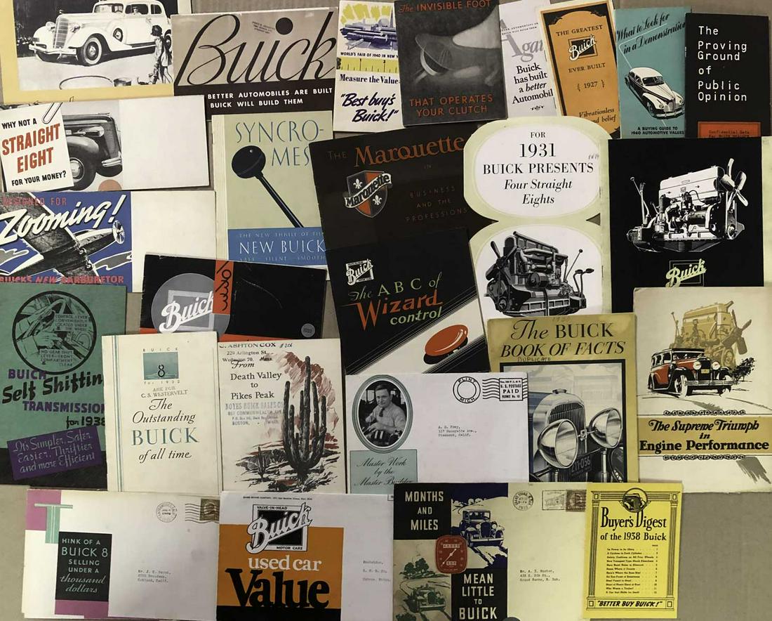 1926-1940 smaller size Buick, Marquette brochures (1 of 1)