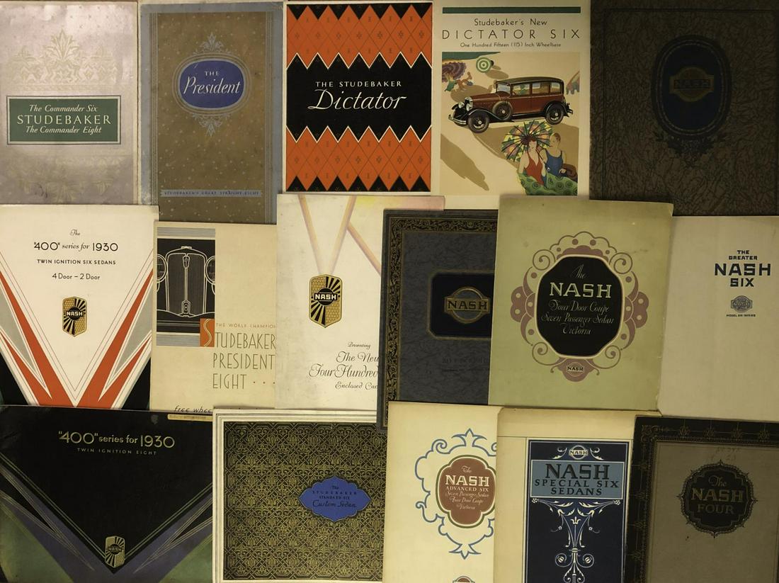 1920’-1930’s Studebaker, Nash and Hudson brochures (1 of 3)