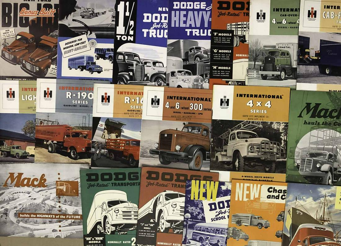 Lot of 1950’s heavy duty truck brochures (1 of 3)