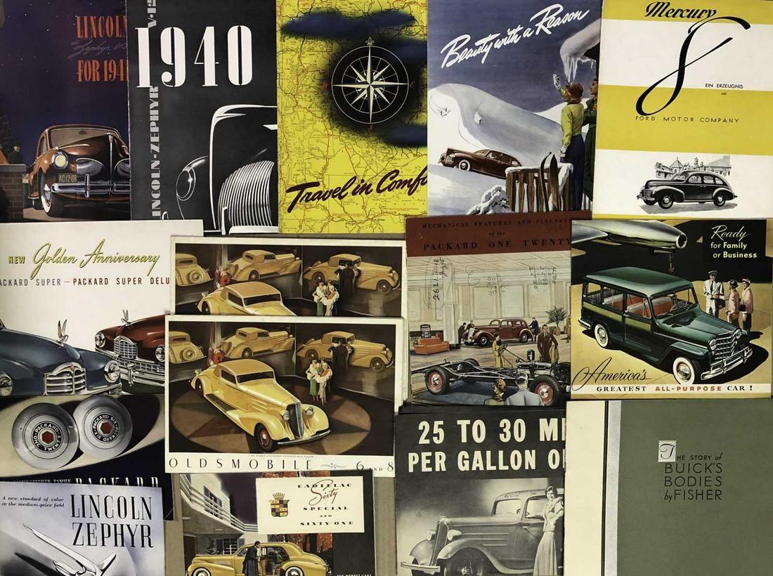 Misc 1930’s, 1940’s, 1950’s US car brochures (1 of 2)