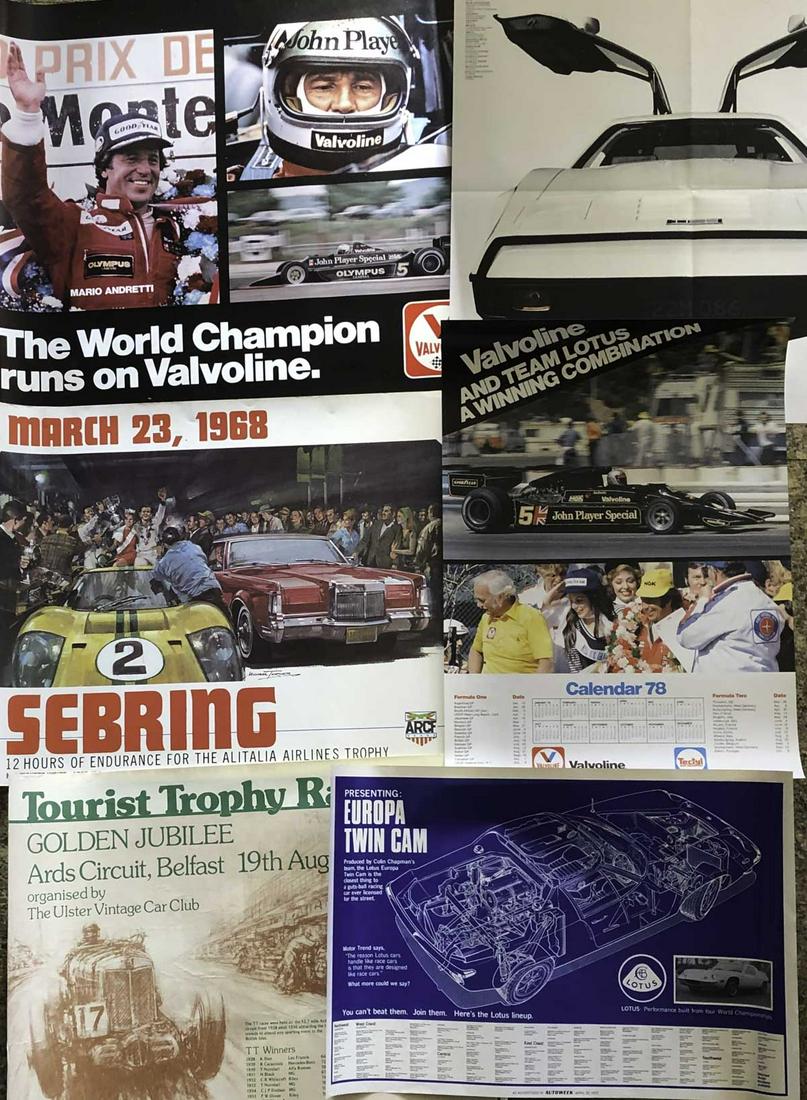 Six original posters - race, sports car related (1 of 1)