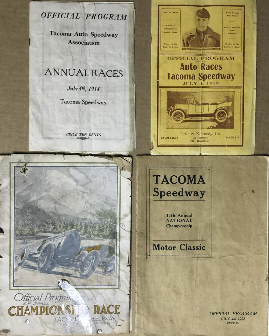 Four early Tacoma race programs - various conditio (1 of 2)