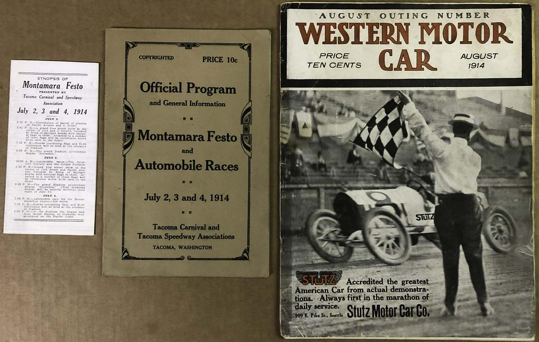 1914 Festo and Auto race program, two other items (1 of 4)