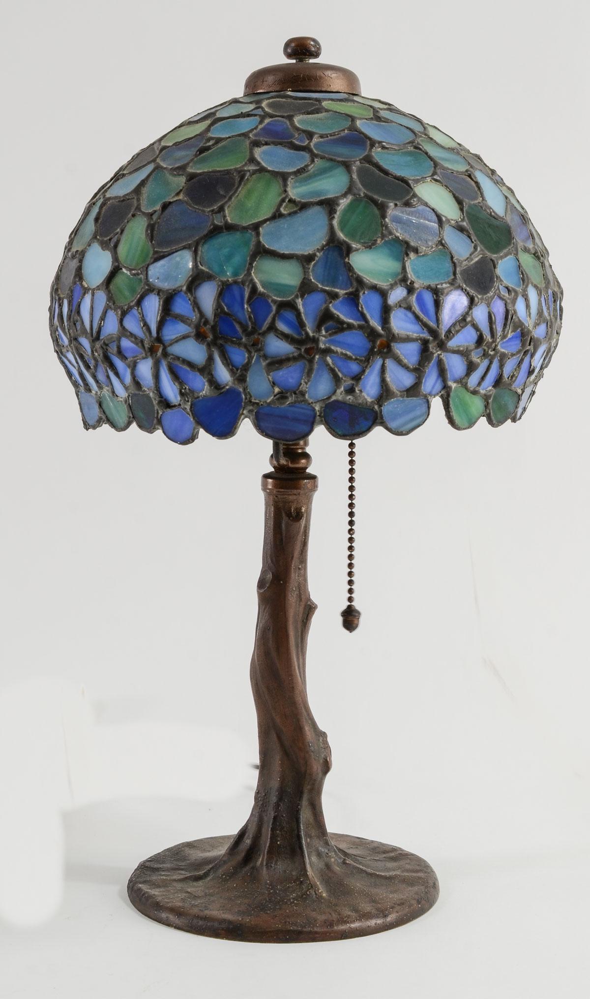 Handel Leaded Glass Boudoir Lamp (1 of 8)