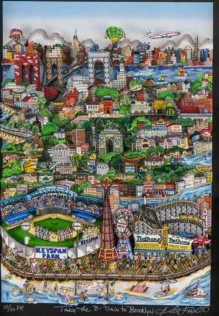 Charles Fazzino: Take the B-Train to Brooklyn (1 of 3)