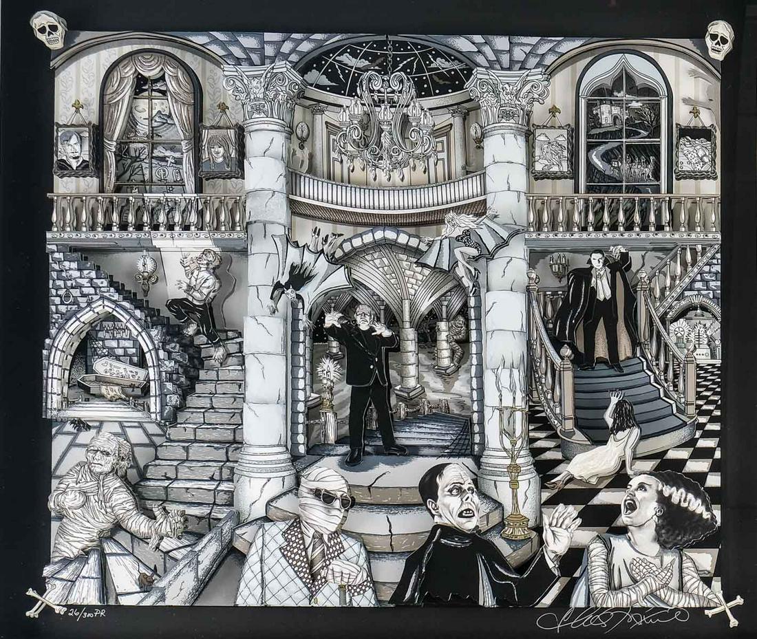 Charles Fazzino: The Monsters of Universal Studio (1 of 6)