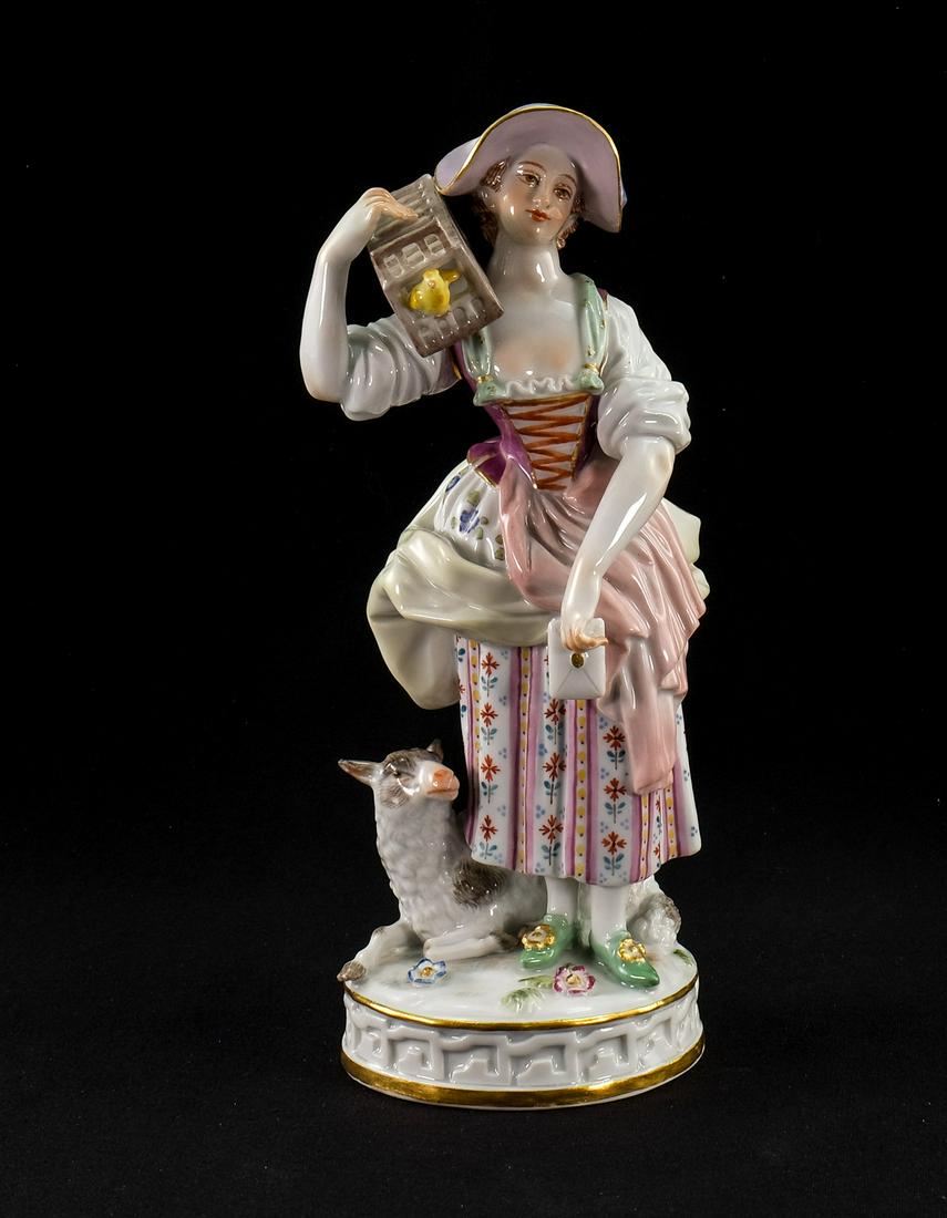 19th C. Meissen Porcelain Figure (1 of 5)
