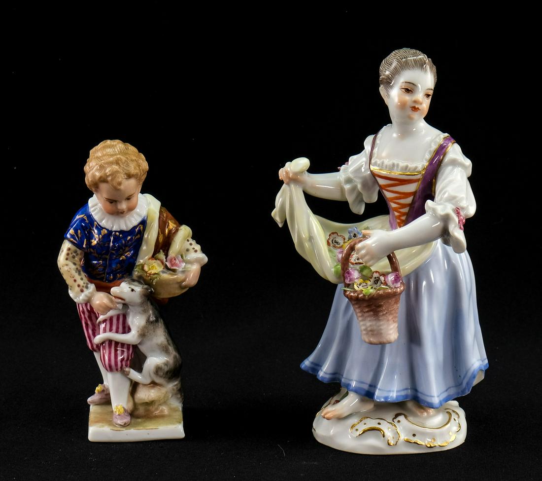 Two German Porcelain Figurines (1 of 3)