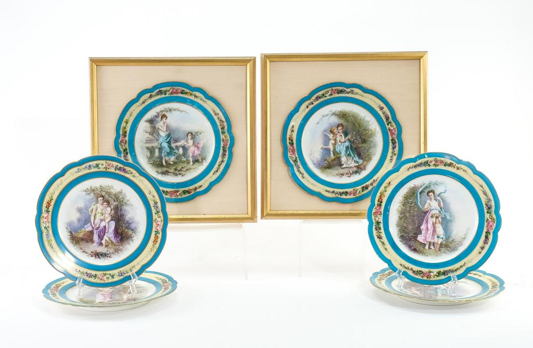 Six Sevres French Porcelain Plates (1 of 6)