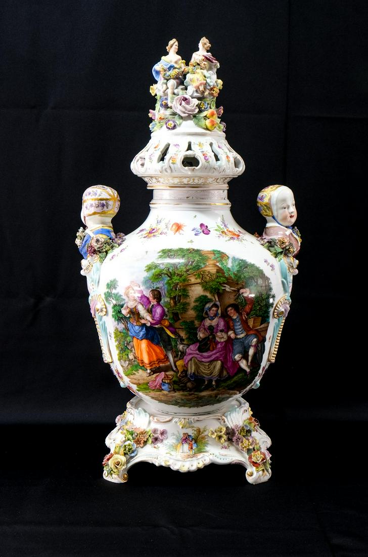 Carl Thieme Dresden Porcelain Urn (1 of 7)