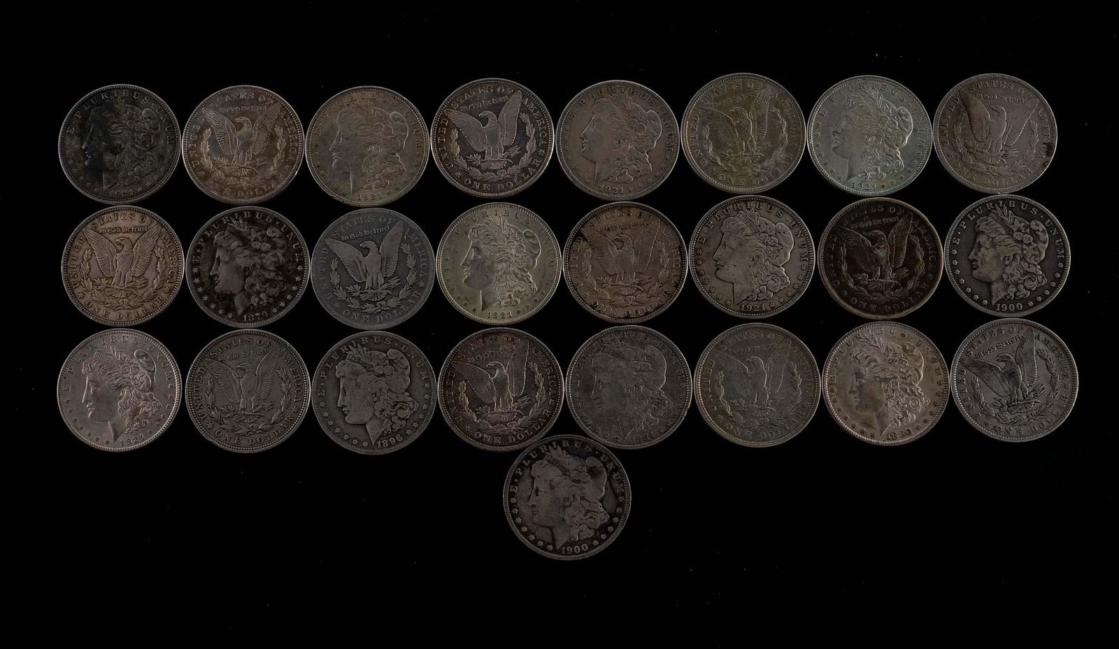 25 pcs US Morgan Silver Dollars (1 of 10)