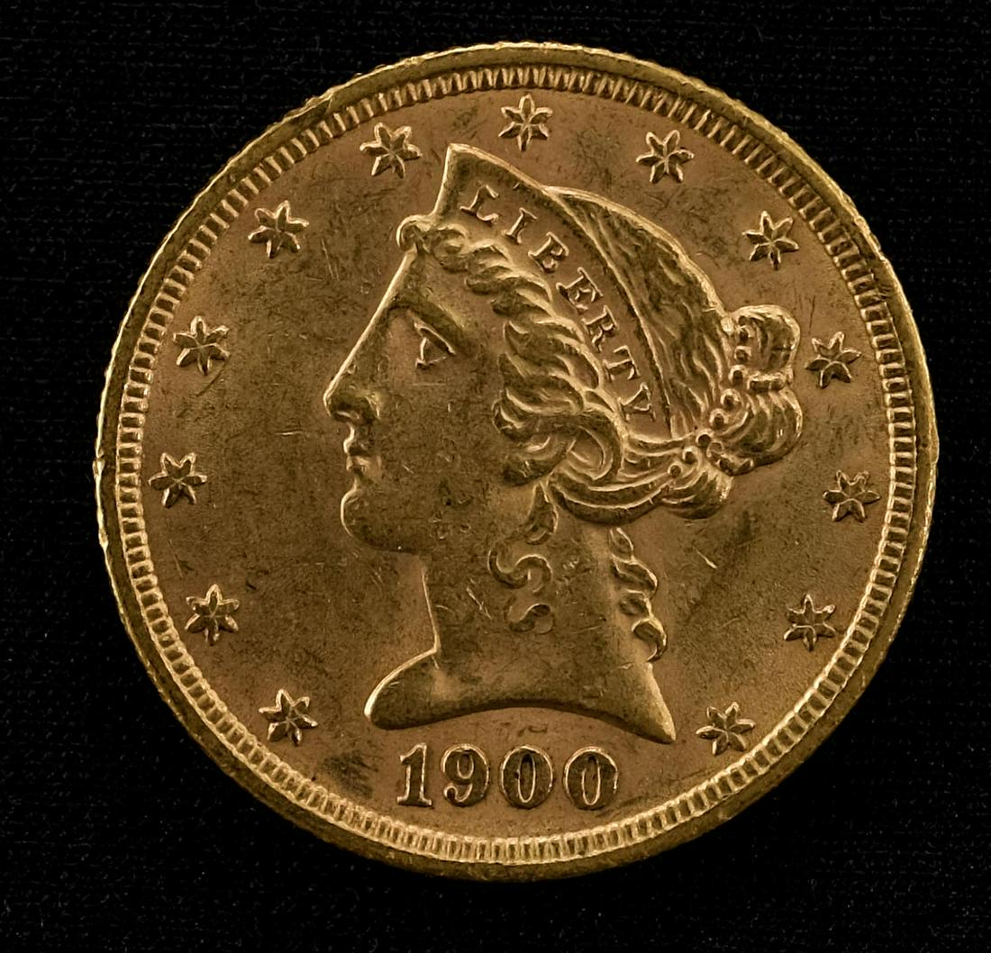 1900 $5 Liberty Half Eagle (1 of 4)