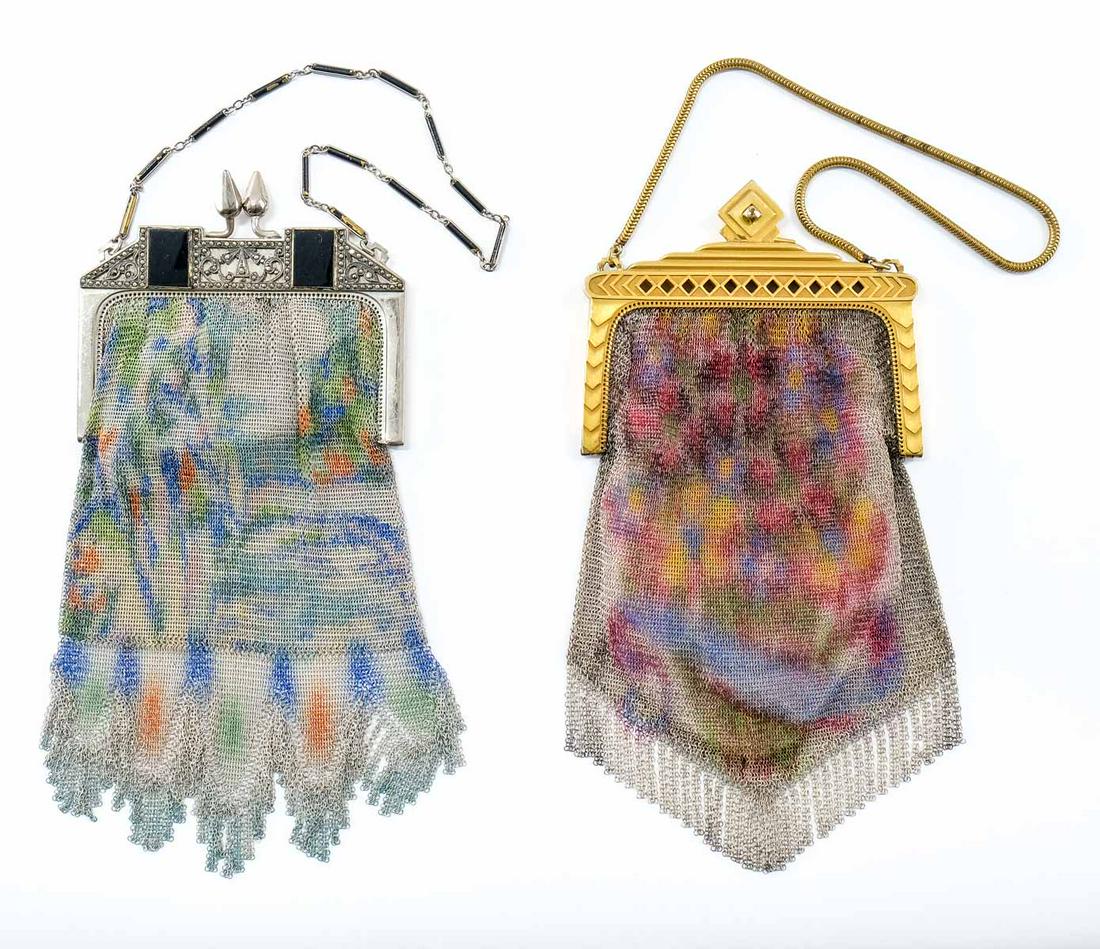 2 Whiting & Davis Dresden mesh purses (1 of 4)