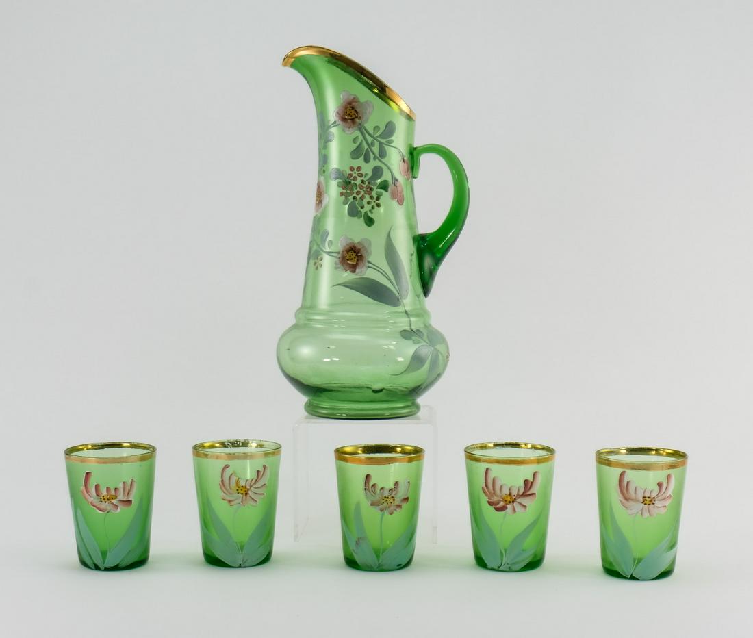 Antique Glass Lemonade Set (1 of 3)