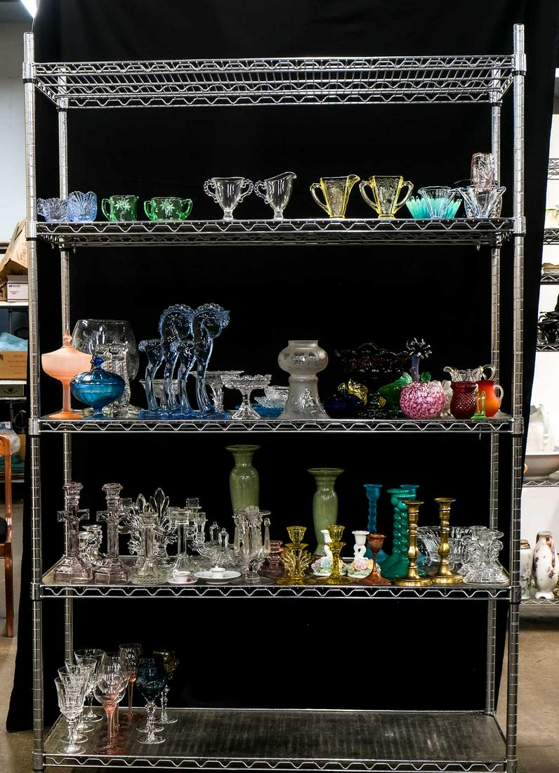 Estate lot of mixed glass (1 of 6)
