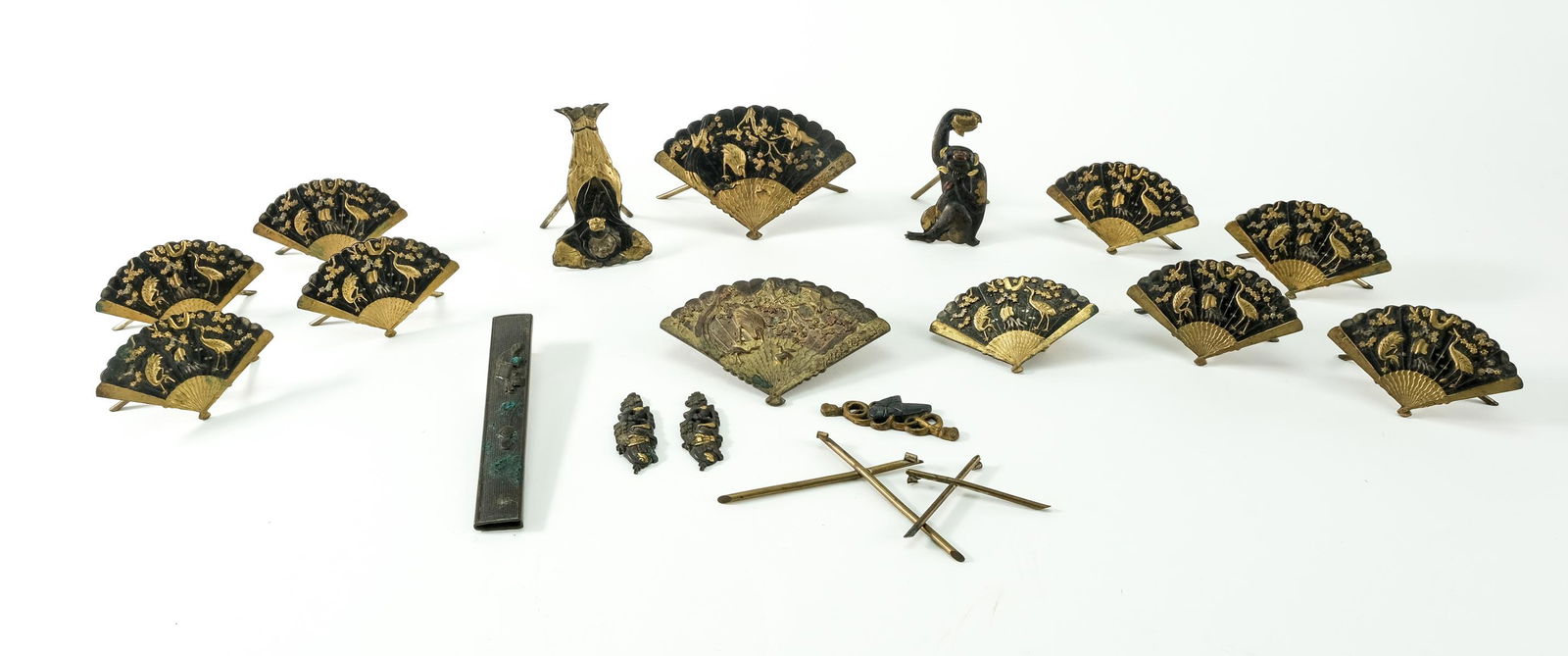 Japanese Mixed Metal: Place Card Holders, etc. (1 of 4)