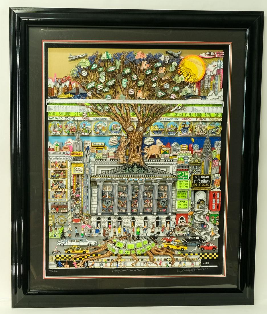 Charles Fazzino Money Doesn't Grow on Trees (1 of 5)