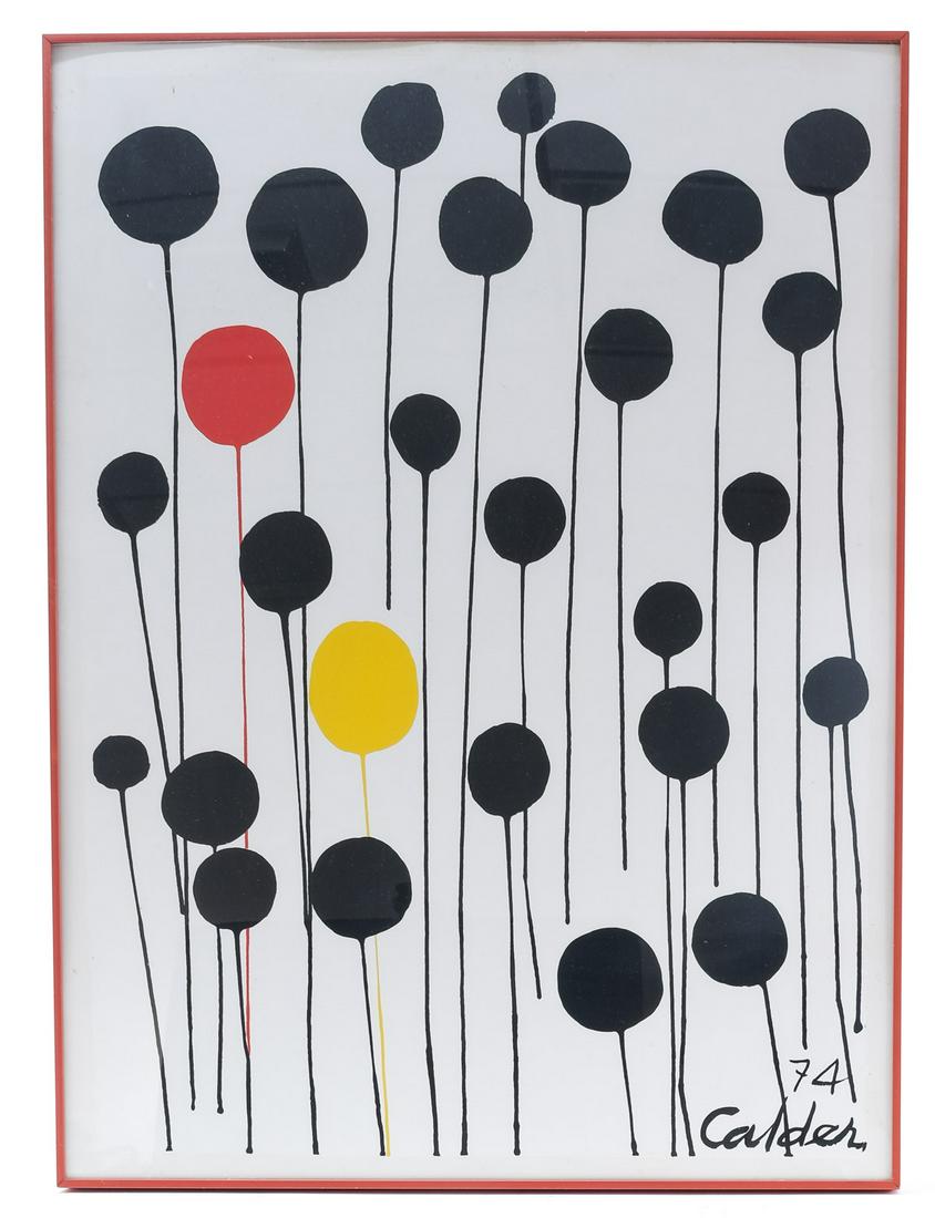 Alexander Calder: Red and Yellow Among Blacks (1 of 3)