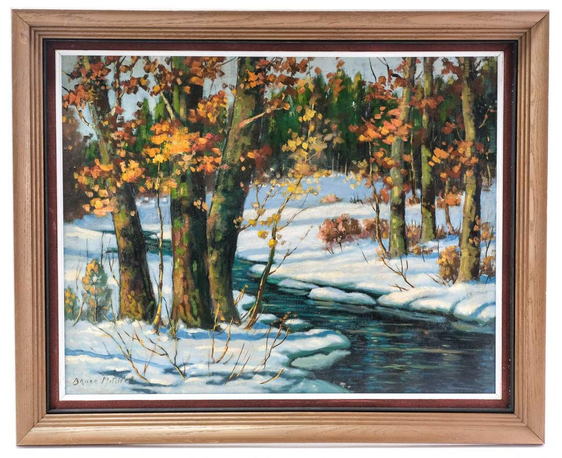 Bruce Mitchell: Stream in Winter (1 of 5)