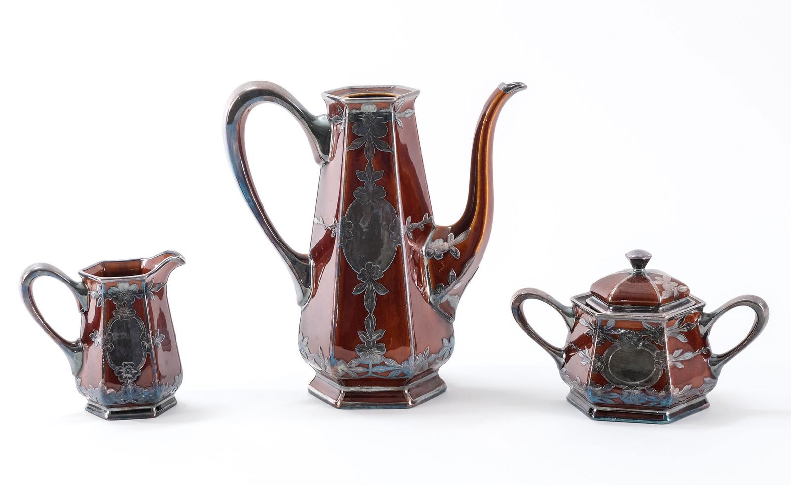 Lenox Silver Overlay Tea set (1 of 5)