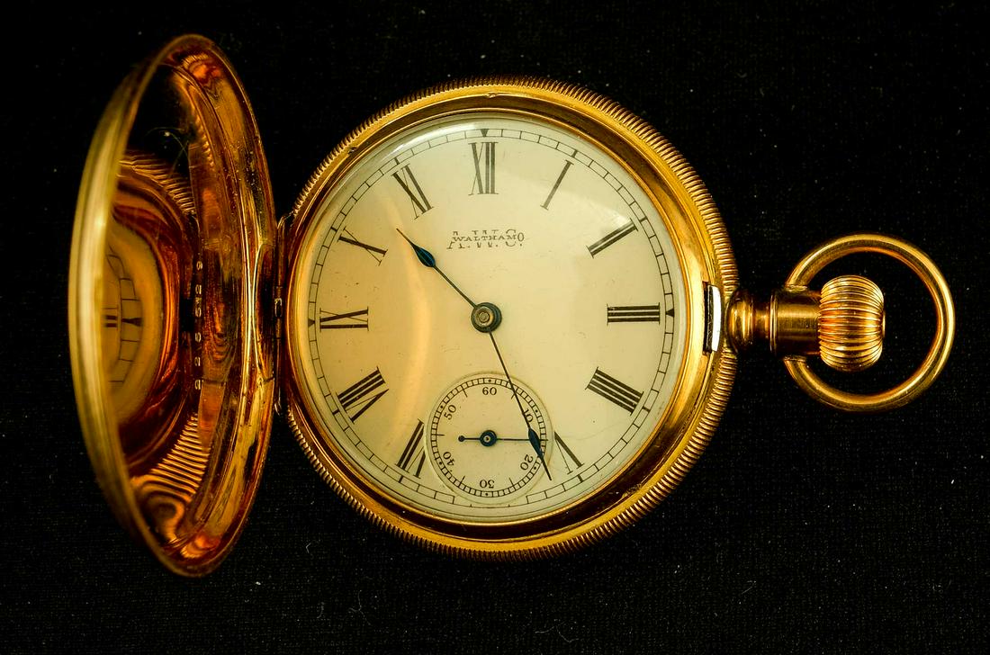 Waltham 14K Hunter Case Pocket Watch (1 of 3)