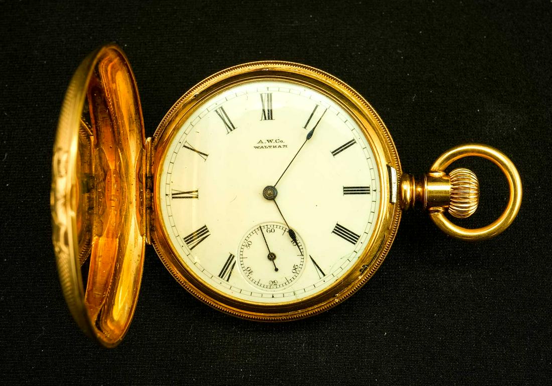 14K Hunter Case Pocket Watch (1 of 4)