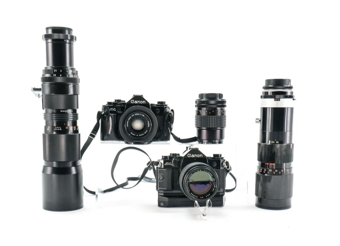Cannon A1 35mm Camera & Lens Group (1 of 7)