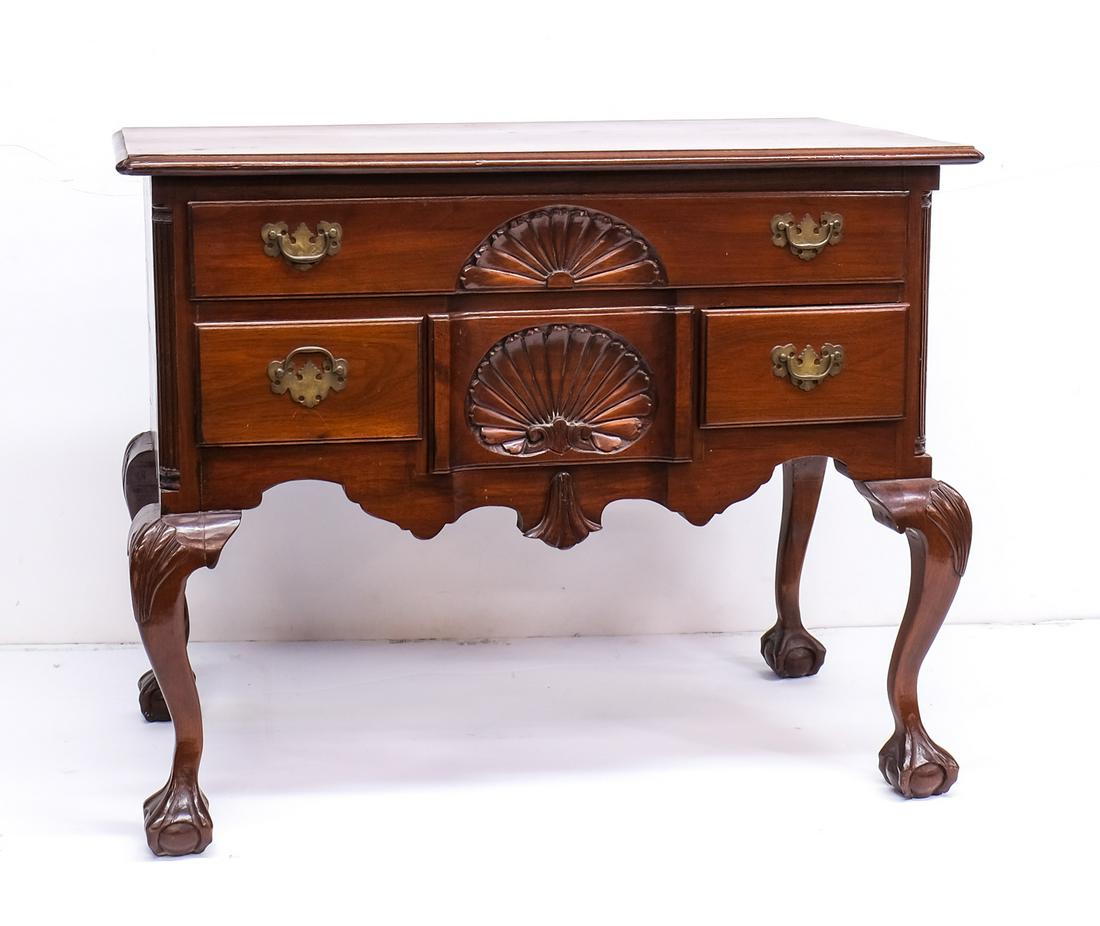 American Chippendale Cherry Dressing Table (1 of 9)