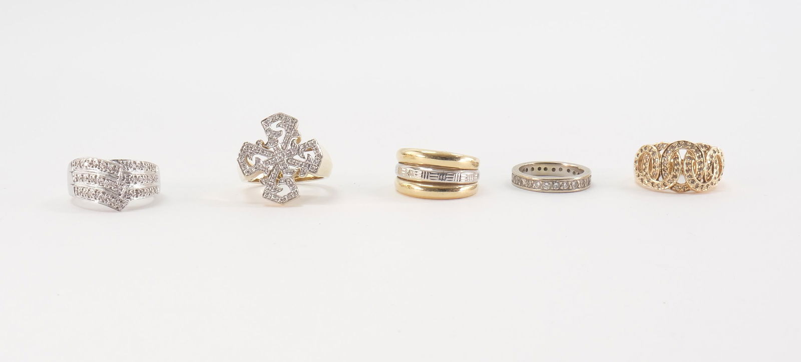 Five Ladies 14K & Diamond Rings (1 of 5)