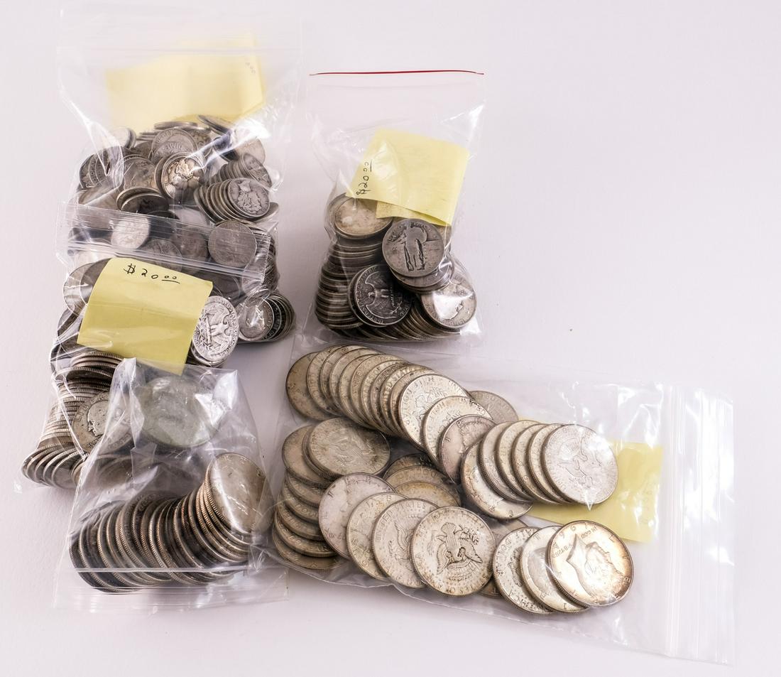 Estate collection of Unsearched Silver Coins (1 of 6)