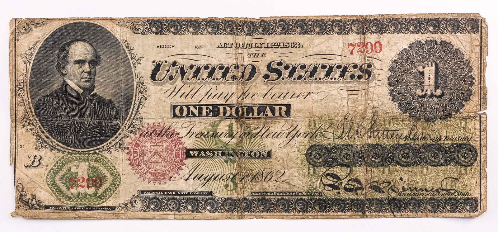 US $1 Legal Tender Note Series of 1862 (1 of 4)