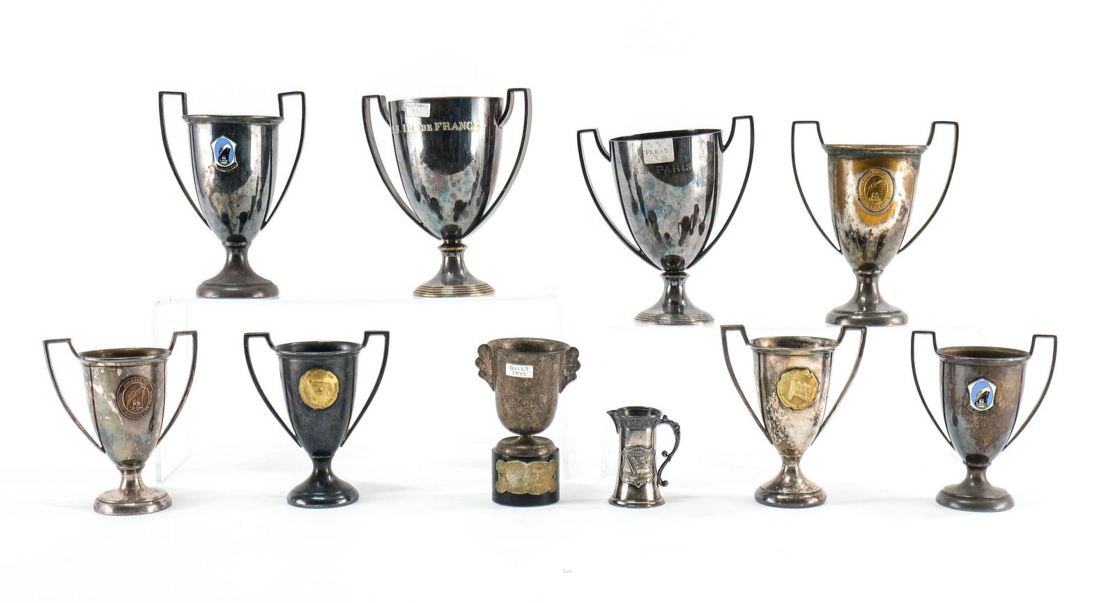 Cruise Ship Silverplate Trophy Group (1 of 3)