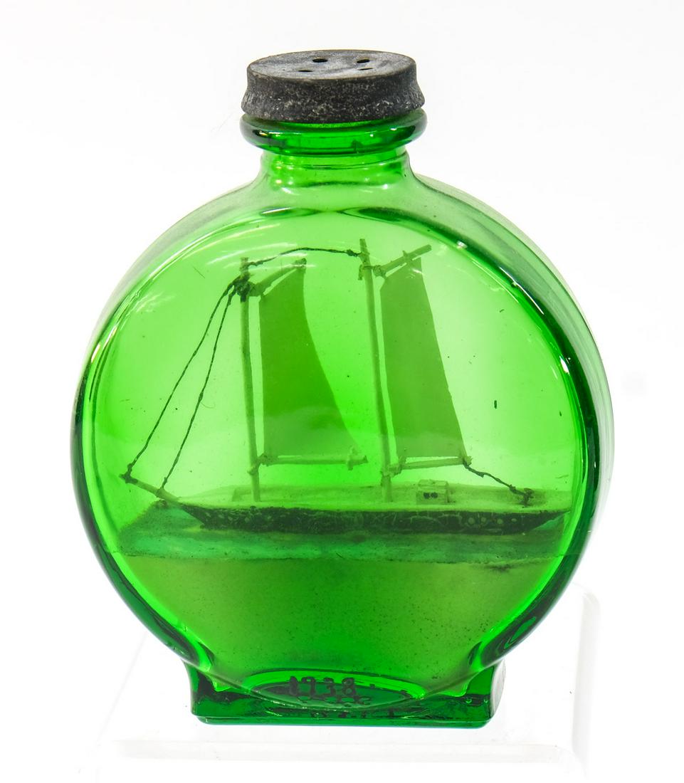 Three Vintage Ships in a bottle (1 of 5)