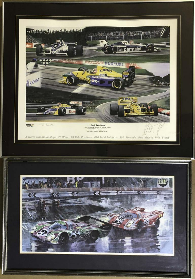 Two framed race related prints (1 of 2)