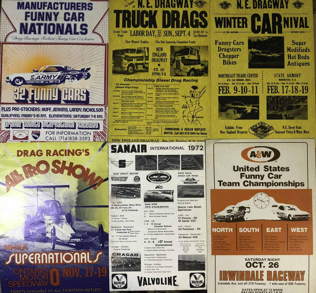 Seventeen racing related posters (1 of 2)