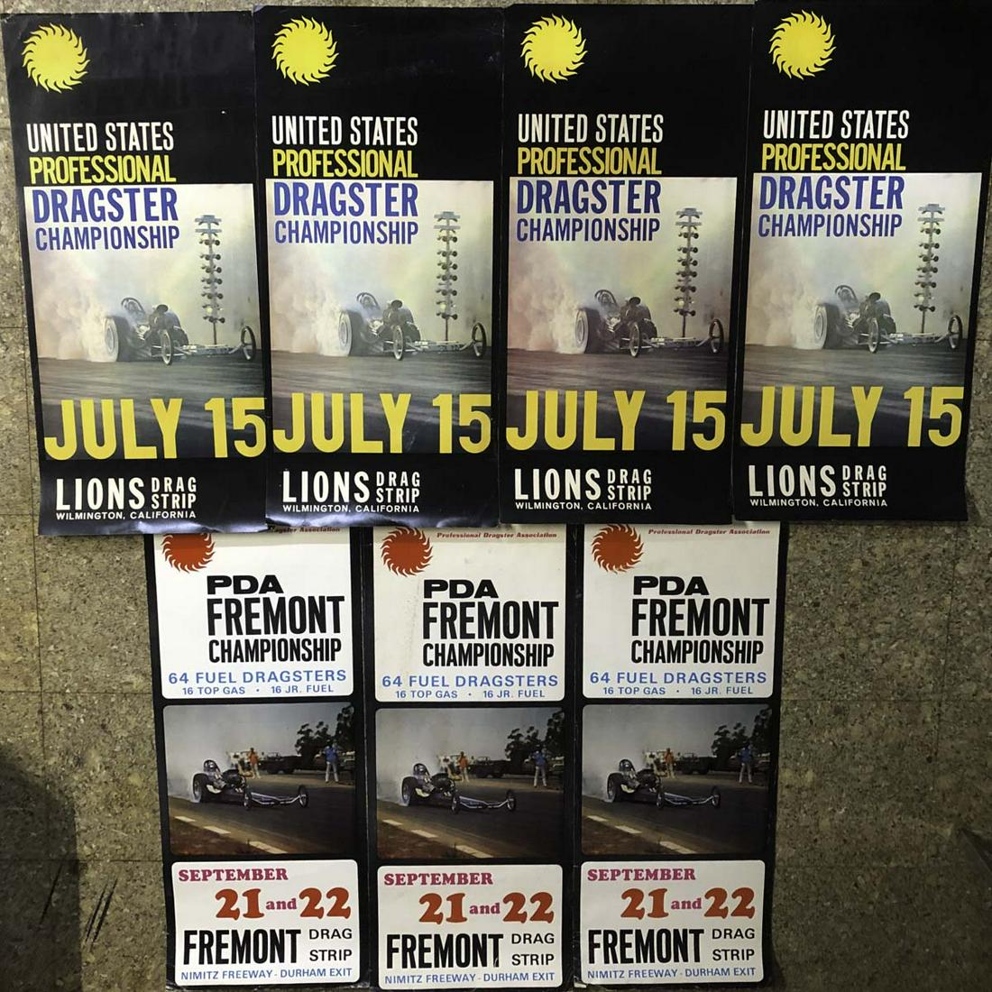 Group of original drag race posters (1 of 2)