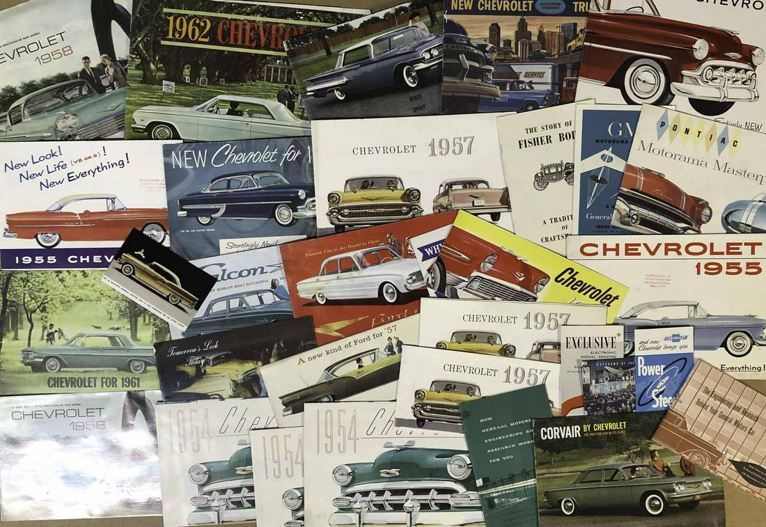 1950’s-1960’s Ford and Chevrolet brochures (1 of 3)