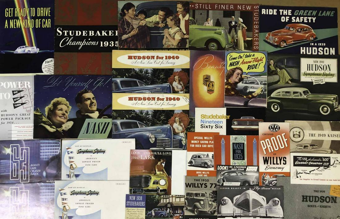1930’s-1960’s US independent brochures (1 of 2)