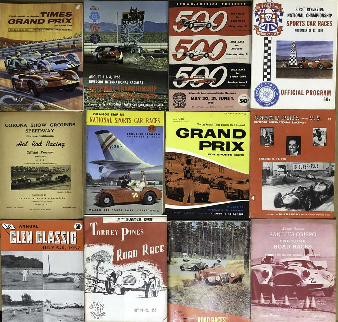 Twenty five 1950’s-1960’s race programs (1 of 2)